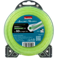 TRIMMERIJÕHV 2,0X15M, SÜDAMIKUGA RISTIKHEINAKUJULISE LÕIKEPINNAGA MAKITA