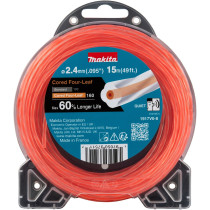 TRIMMERIJÕHV 2,4X15M, SÜDAMIKUGA RISTIKHEINAKUJULISE LÕIKEPINNAGA MAKITA