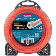 TRIMMERIJÕHV 2,4X15M, SÜDAMIKUGA RISTIKHEINAKUJULISE LÕIKEPINNAGA MAKITA