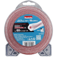 TRIMMERIJÕHV 2,7X15M, SÜDAMIKUGA RISTIKHEINAKUJULISE LÕIKEPINNAGA MAKITA