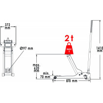 GARAAZITUNGRAUD 2T ERITI MADAL+ ERITI PIKK 70-620MM, NAILON RATTAD VIGOR