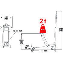 GARAAZITUNGRAUD 2T 75-505MM MADAL, NAILONRATTAD, KUMMIPADI VIGOR