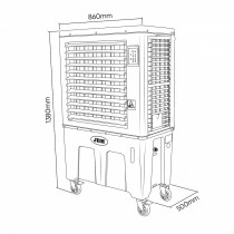 MOBIILNE ÕHUJAHUTAJA 300W/120L, 60M2 JBM*