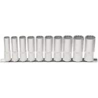 10-OS. 1/2" PIKKADE PADRUNITE KOMPL. 10-21MM, 12-KANT, SIINIL KS TOOLS