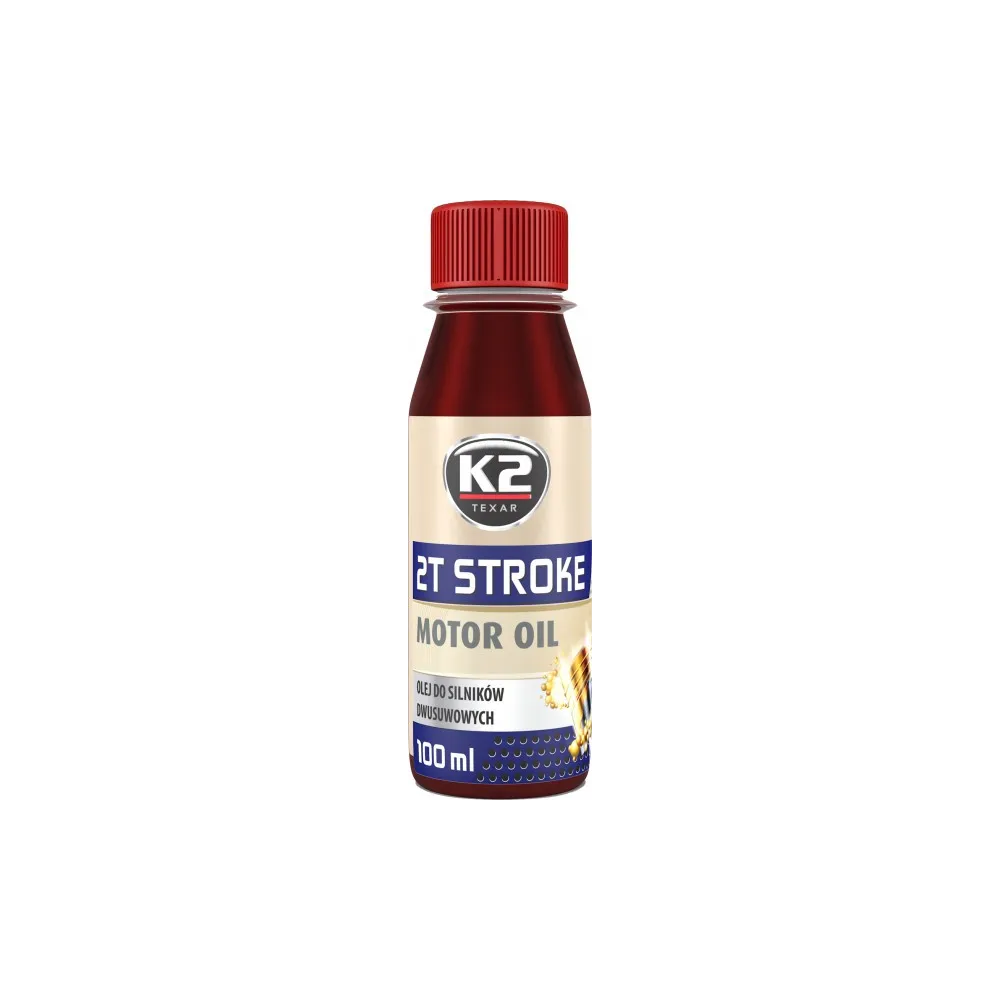 K2 2T STROKE OIL 2T MOOTORIÕLI PUNANE 100ML (POOLSÜNT.)