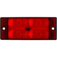 LPD591 LISADPIDURI-UDUTULI LED 107X46MM PUNANE 12/24V