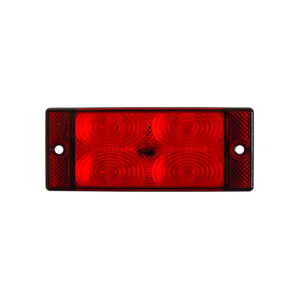 LPD591 LISADPIDURI-UDUTULI LED 107X46MM PUNANE 12/24V