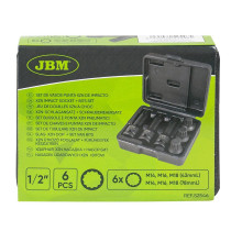 6-OS. 1/2" XZN 12-TÄHIK LÖÖKOTSIKUTE KOMPLEKT JBM