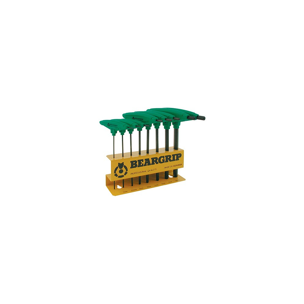 9-OS. T-TORX KEERAJATE KOMPL. T9-T40, MOSIV ERITERAS, ROHELINE 1K PEA BEARGRIP