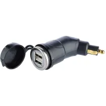 DIN PISTIK - 2XUSB 3,3A 12/24V CARMOTION