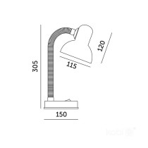 230V LAUALAMP MAX 40W MUST (IDEAALNE LED VALGUSALLIKALE) E27 H330 KOBI