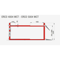 4,0T 5100MM 4-POST TÕSTUK ELEKTROHÜDRAULILINE SILLATÖÖDEKS ERCO 4004 W CT CORGHI