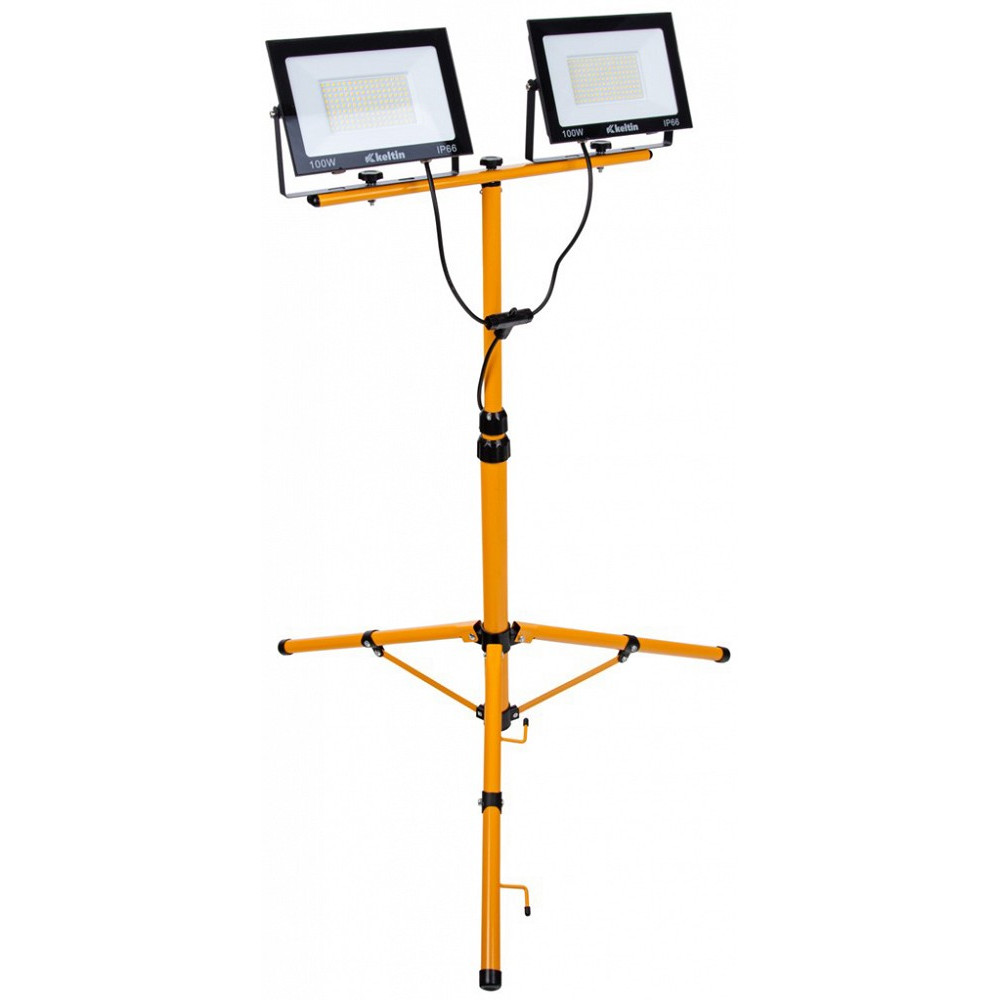 230V 2X50W LED PROZEKTOR+STATIIV 2X4500LM 4500K IP66 KELTIN