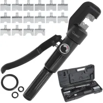 15-OS. HÜDRAULILINE KAABLIKINGADE PRESS 6T + ADAPTERID 4-70MM2 GEKO