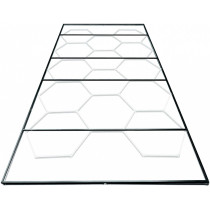 230V LED TERASRAAMIGA DETAILING KÄRGVALGUSTI/HEXAGON 615W/83640LM/6500K/IP44, 2435X4845MM JBM*