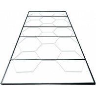 230V LED TERASRAAMIGA DETAILING KÄRGVALGUSTI/HEXAGON 615W/83640LM/6500K/IP44, 2435X4845MM JBM*