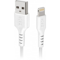 LAADIMISJUHE 1,0M LIGHTNING/APPLE - USB VALGE SBS