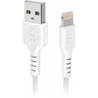 LAADIMISJUHE 1,0M LIGHTNING/APPLE - USB VALGE SBS