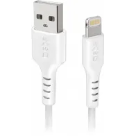 LAADIMISJUHE 1,0M LIGHTNING/APPLE - USB VALGE SBS