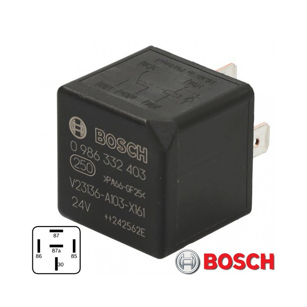 RELEE 24V 30A 5 JALAGA UNIV. BOSCH