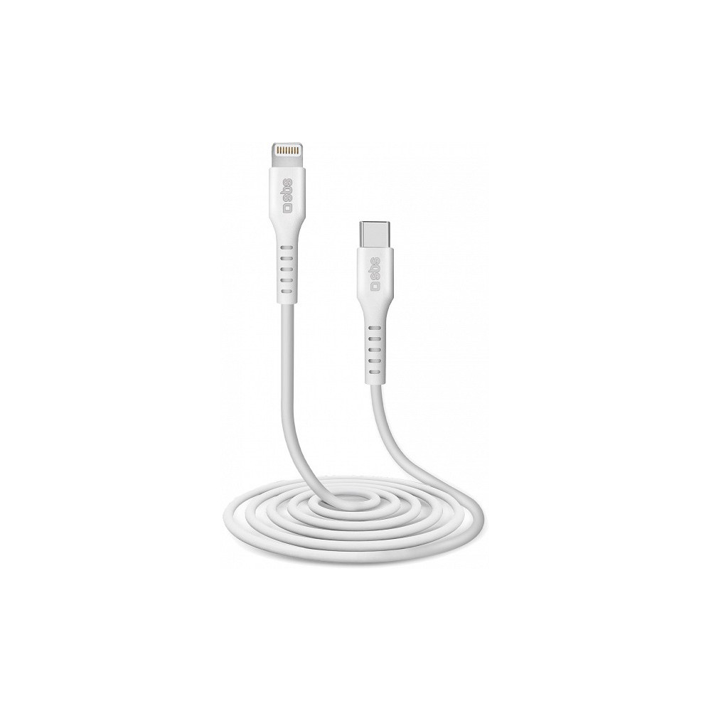 LAADIMISJUHE 2,0M LIGHTNING/APPLE - USB-C VALGE SBS