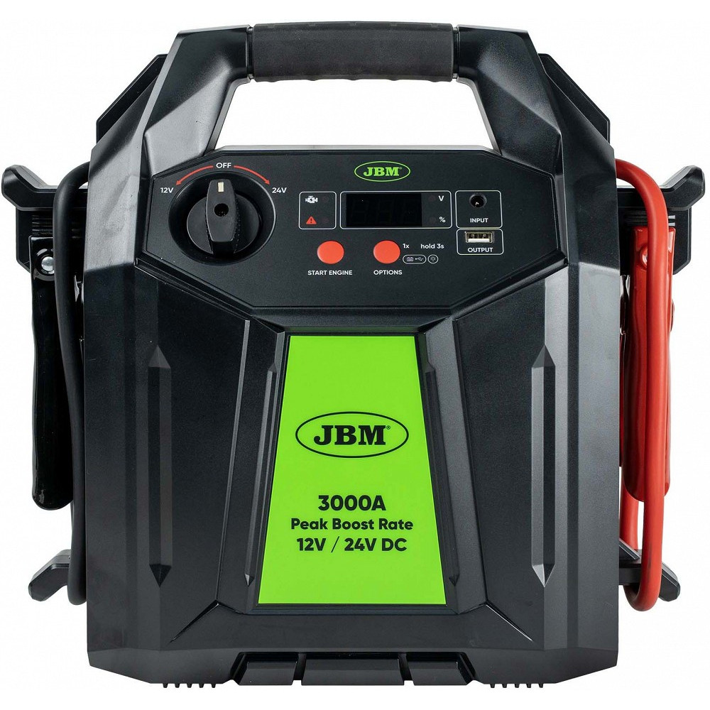 KÄIVITUSABI AKUPANGAGA "DIGI 12V/24V" 12V/3000A & 24V/1500A + LED VALGUSTI JBM*