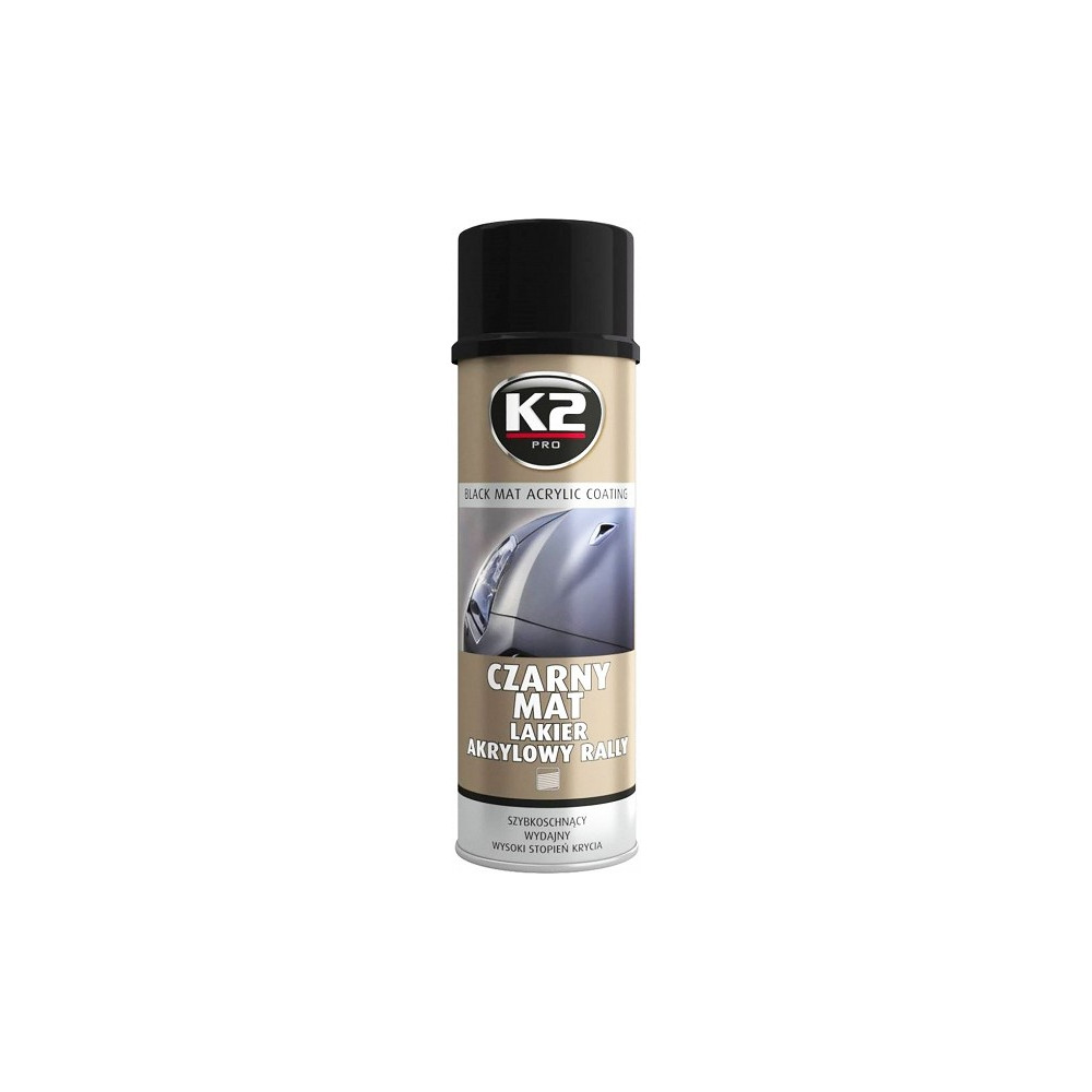K2 MUST MATT AKRÜÜLVÄRV 500ML/AE