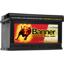 BANNER AKU RUNNING BULL AGM 80AH 315X170X190 -/+ 800A