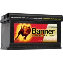 BANNER AKU RUNNING BULL AGM 80AH 315X170X190 -/+ 800A