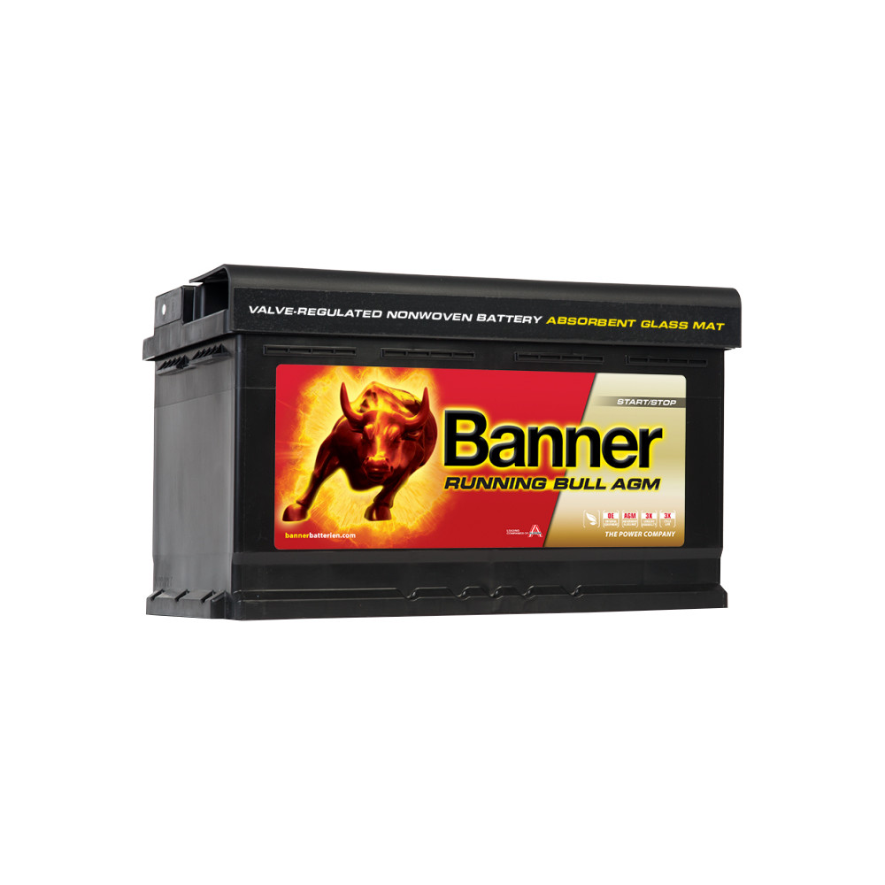 BANNER AKU RUNNING BULL AGM 80AH 315X170X190 -/+ 800A