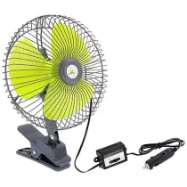 SALONGI VENTILAATOR KLAMBRIGA 12V/21W D200MM 1,2M JUHTMEGA CARMOTION