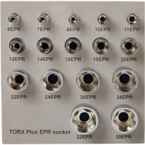 16-OS. 1/4"+3/8"+1/2" 5-TÄHT TORX PLUS E-PADRUNITE KOMPL. 6EPR-30EPR TRIUMF