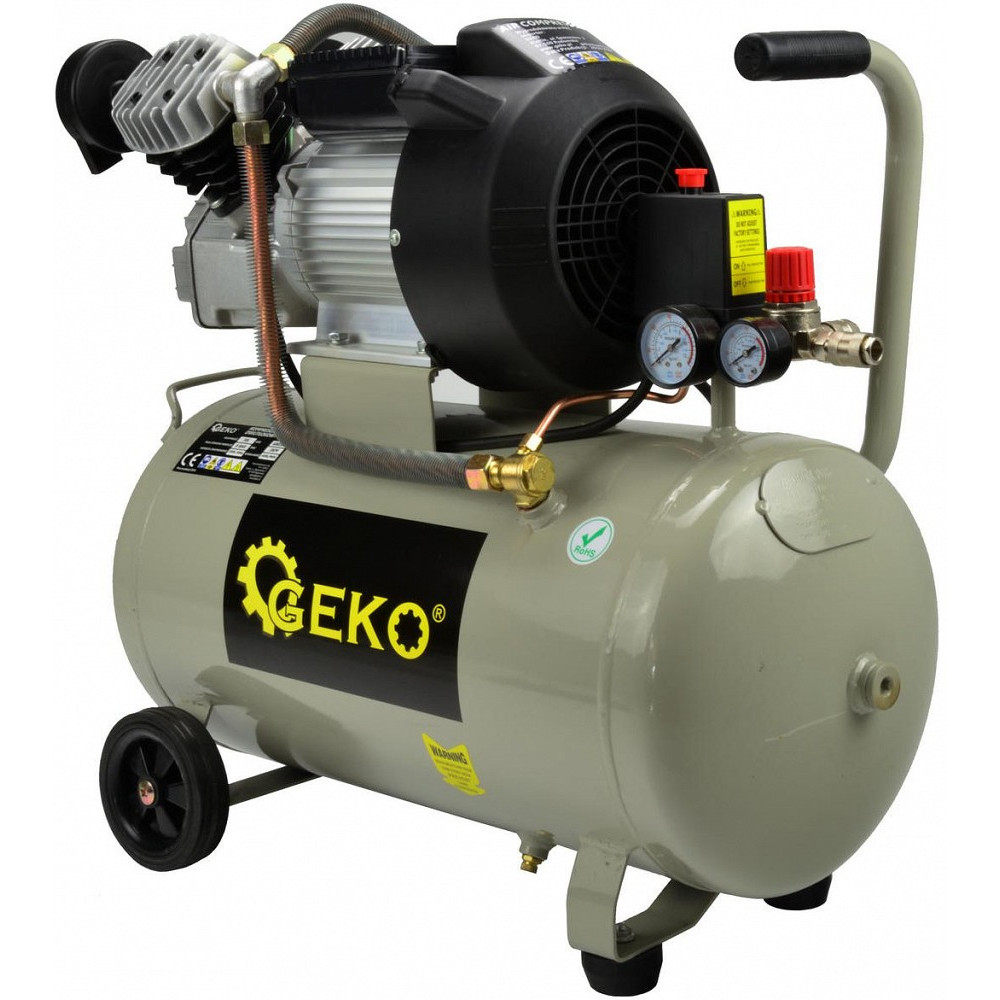 KOLBKOMPRESSOR 50L PAAK, 8BAR, 2,2KW 230V GEKO