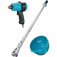3/4" MOMENTVÕTI 300-800NM + 3/4" LÖÖKMUTRIKEERAJA 9013MTT + MAGNETKAUSS HAZET