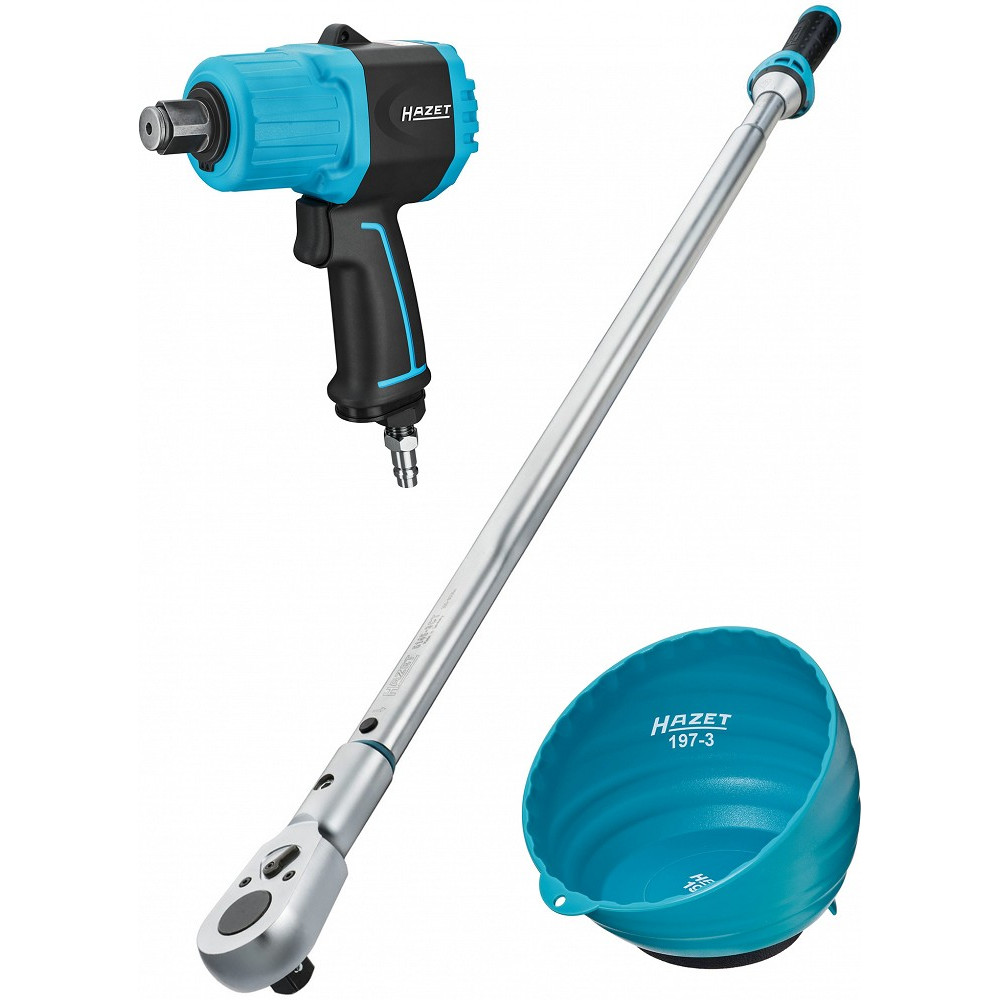 3/4" MOMENTVÕTI 300-800NM + 3/4" LÖÖKMUTRIKEERAJA 9013MTT + MAGNETKAUSS HAZET