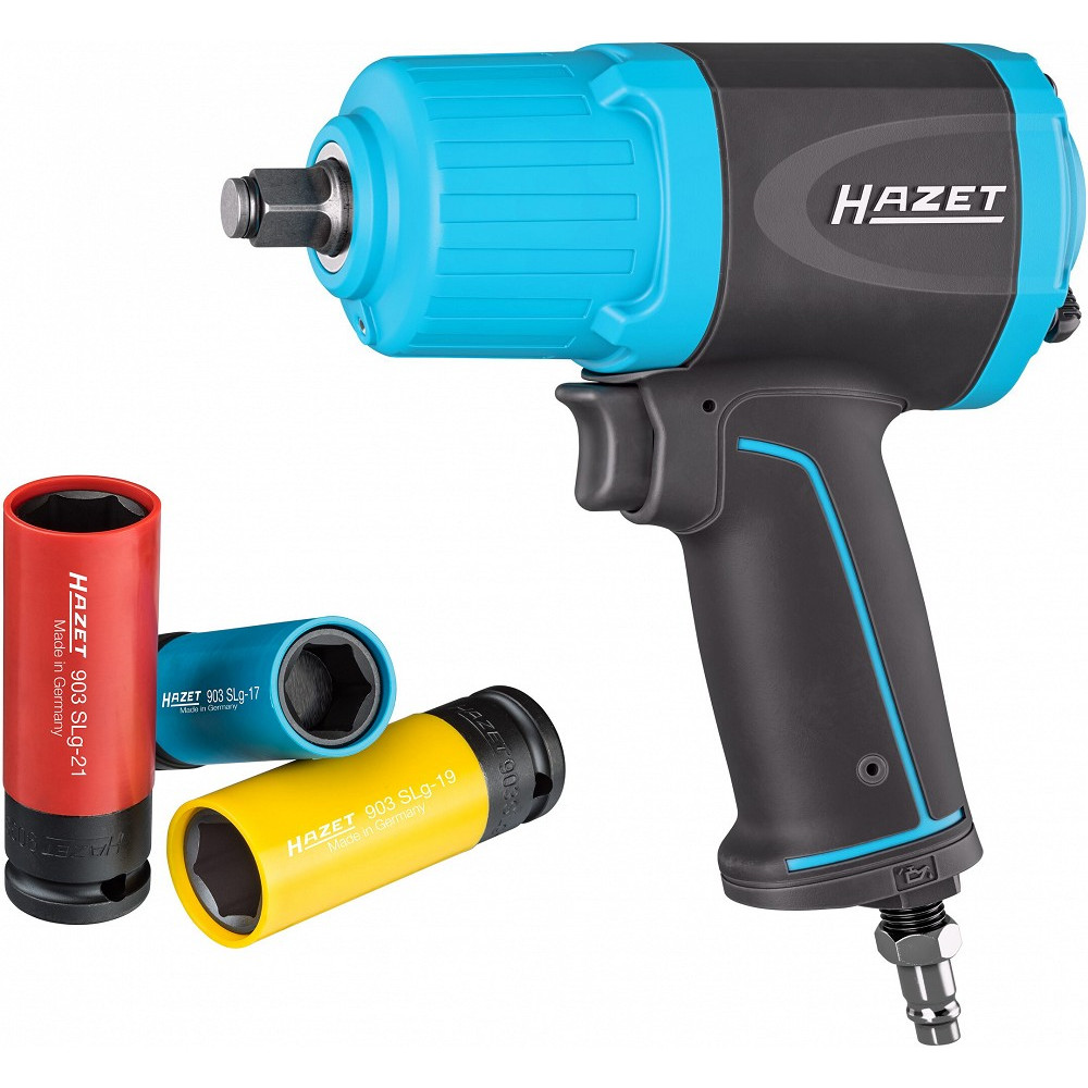 1/2" LÖÖKMUTRIKEERAJA 9012ECO, 1700NM + 3-OS. VALUVELJEPADRUNITE KOMPLEKT HAZET