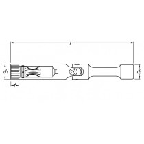 KÜÜNLAVÕTI 14MM, LIIGENDIGA, 3/8" 12-KANT BMW, MB HAZET