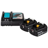 VARUAKUDE JA LAADIJA KOMPLEKT 2TK 2X5,0AH 18V, DC18RC MAKITA