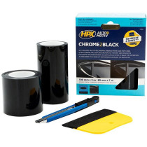 BLACKOUT TEIP MUST KROOM "CHROME2BLACK" 7550 3M+7M KOMPLEKT HPX