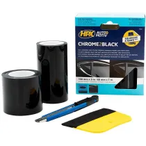 BLACKOUT TEIP MUST KROOM "CHROME2BLACK" 7550 3M+7M KOMPLEKT HPX