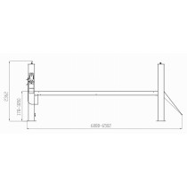 6,4T 5216MM 4-POST TÕSTUK ELEKTROHÜDR. EL 464 INVENTO