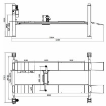5,5T 5200MM 4-POST TÕSTUK ELEKTROHÜDR. SILLAREG. EL 455WA INVENTO