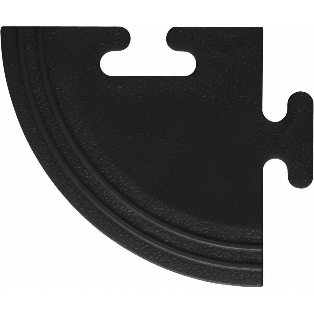 TÖÖKOJA PÕRANDAKATTE/PÕRANDAMOODULI NURK, PVC, MUST 80X80X6MM JBM