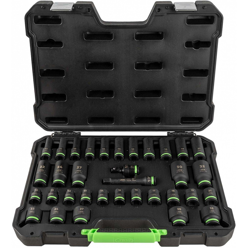 34-OS. 1/2" LÜHIKESTE JA PIKKADE LÖÖKPADRUNITE KOMPLEKT 10-32MM JBM