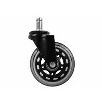 KUMMIST RATTAD KONTORITOOLILE 5TK, 75MM, MAX 225KG GEKO