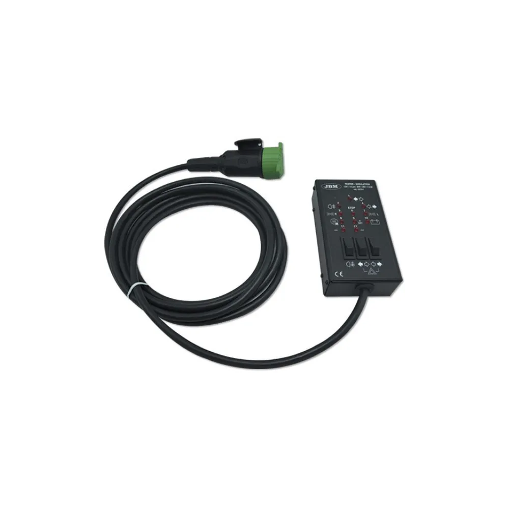 HAAGISE PISTIKUPESA KONTROLLTESTER 13 PIN 12V JBM