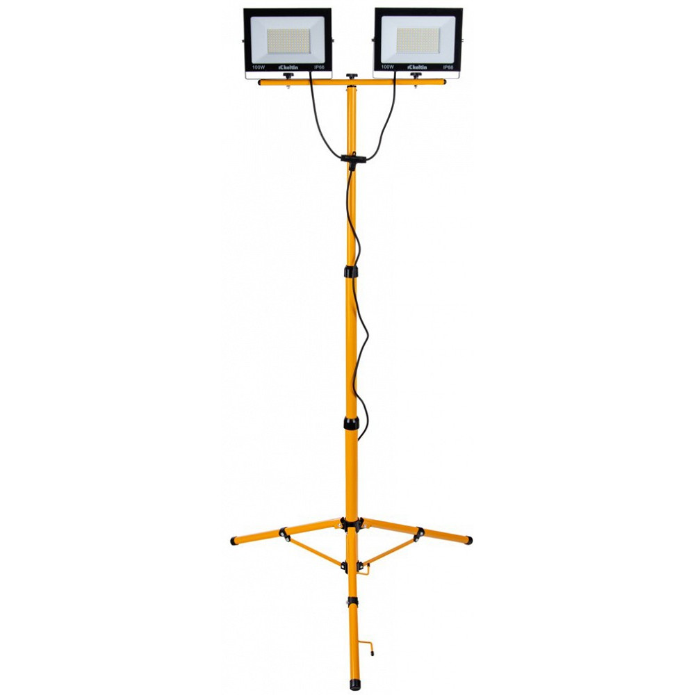 230V 2X100W LED PROZEKTOR+STATIIV 2X10000LM 4500K IP66 KELTIN