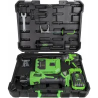 20V AKULÖÖKTRELL/KRUVIKEERAJA + 125MM AKU NURKLIHVIJA KOMPLEKT, HARJAVABAD,+4,0AH AKU+LAADIJA JBM*