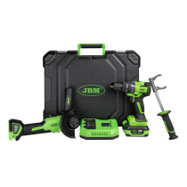 20V AKULÖÖKTRELL/KRUVIKEERAJA + 125MM AKU NURKLIHVIJA KOMPLEKT, HARJAVABAD,+4,0AH AKU+LAADIJA JBM*