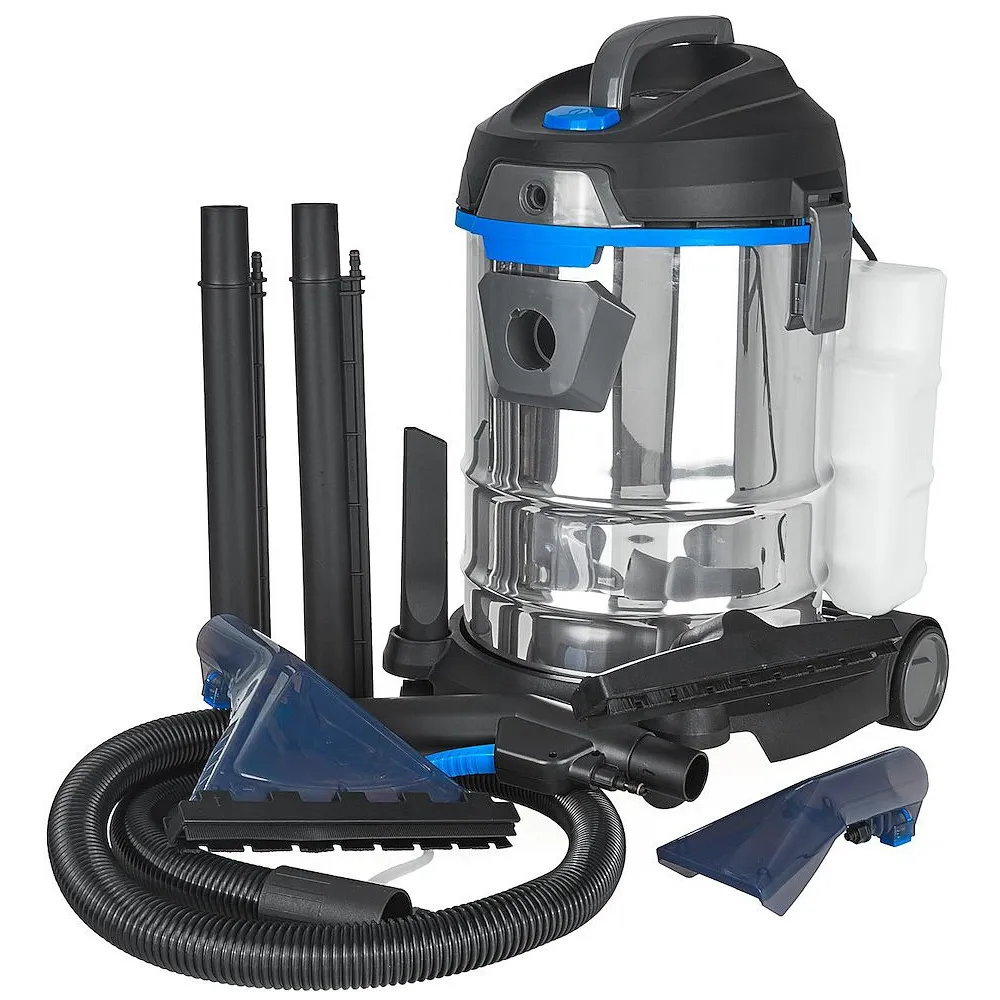 TOLMUIMEJA/TEKSTIILIPESUR INOX KORPUSEGA MÄRG/KUIV 20L 1400W GEKO